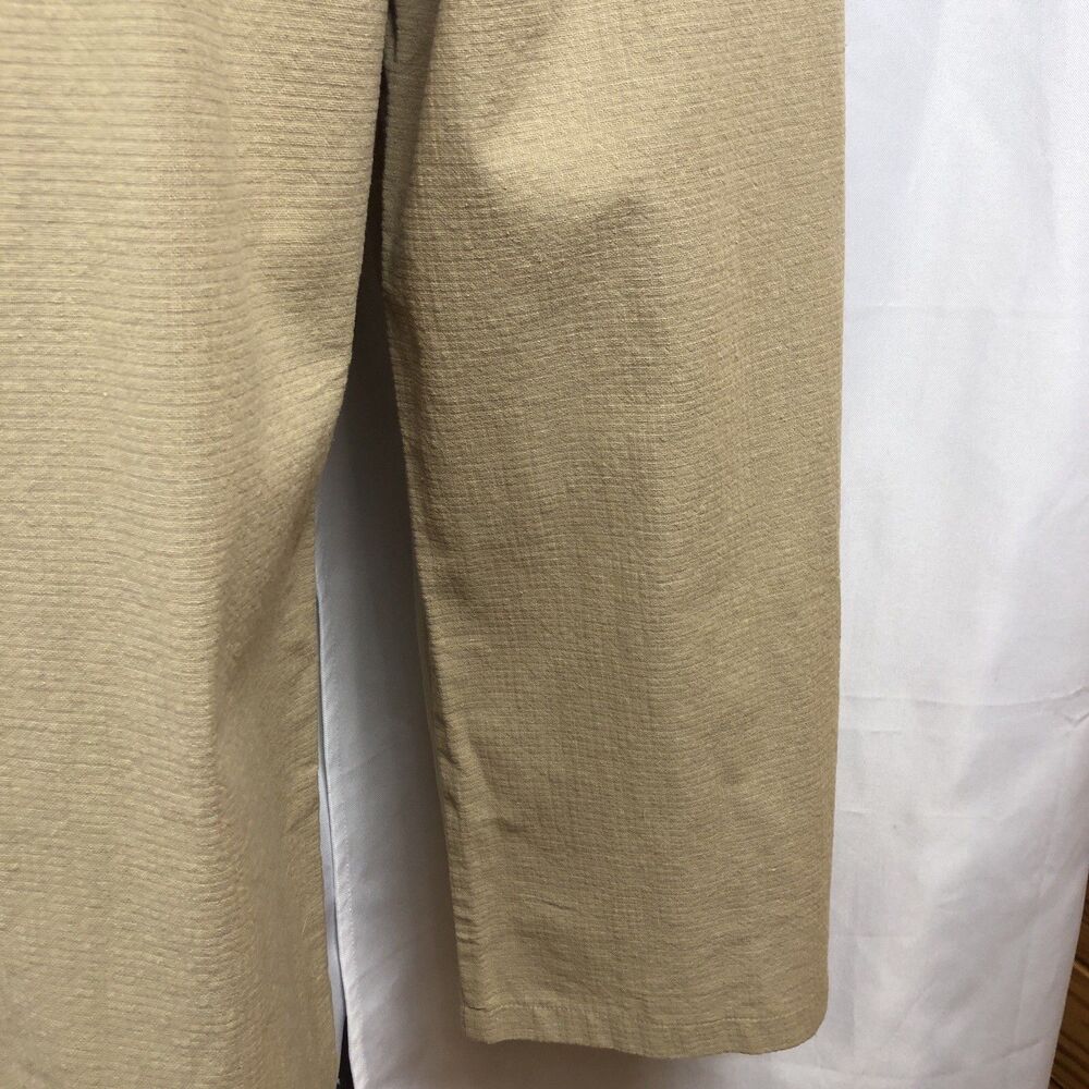 Hem & Thread Large Tan Womens Romper Jumper Cropped Overalls Pant NWOT - Picture 7 of 12